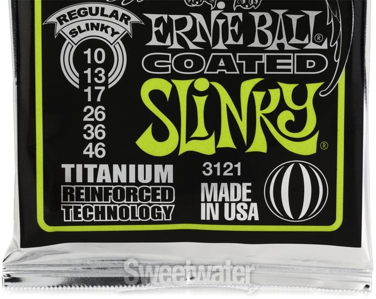 Ernie Ball 3123 Coated Slinky Titanium Electric Guitar Strings Free US Shipping! 