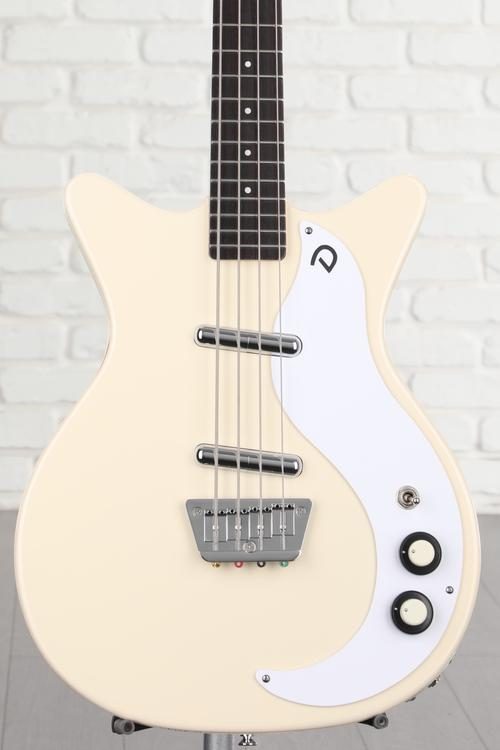 Danelectro '59DC Short Scale Bass Guitar - Vintage Cream