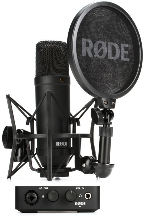 Rode Complete Studio Kit with NT1 Microphone and AI-1 Audio 
