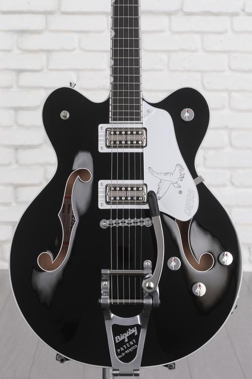 Gretsch G6636T Player's Edition Silver Falcon Center Block Double-Cut  Semi-hollow Electric Guitar - Black