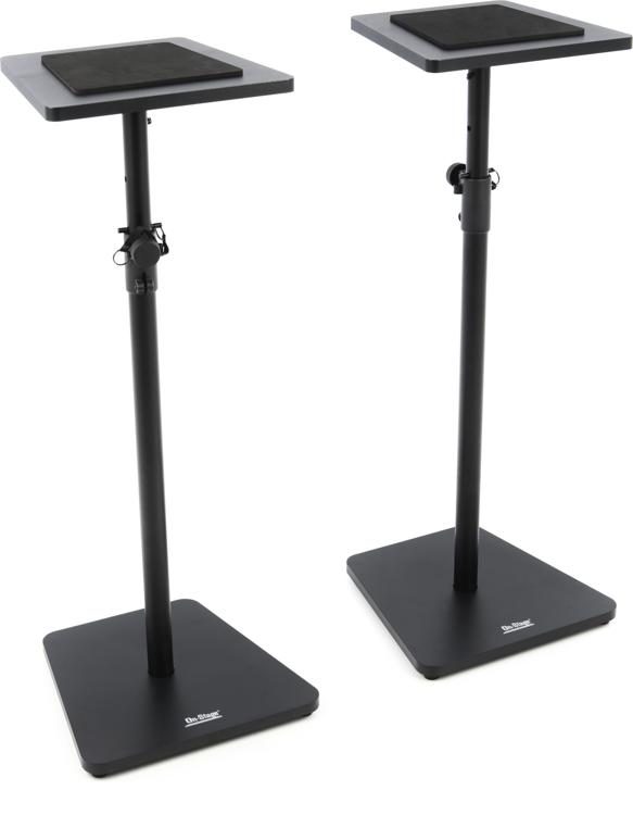 OnStage SMS7500 Wood Studio Monitor Stands Black Sweetwater