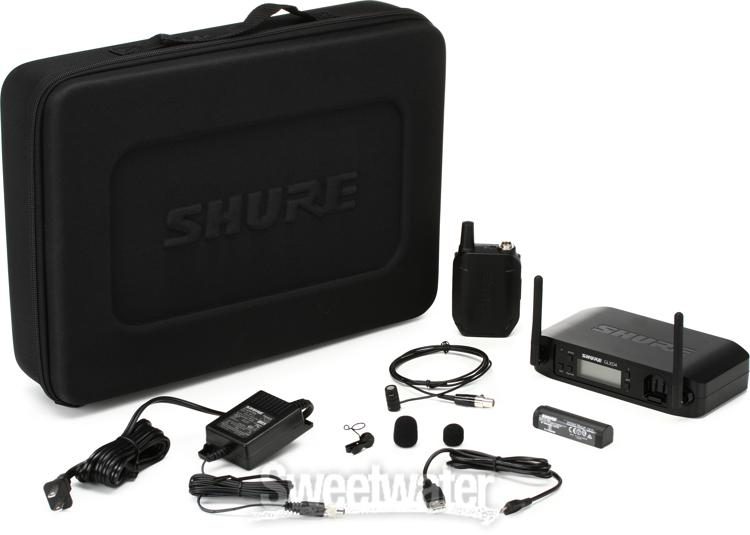 impression include compact Shure GLXD14/85 Wireless Lavalier Microphone System | Sweetwater