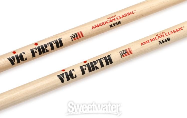 Vic Firth American Classic Drumsticks - Extreme 55B - Wood Tip 