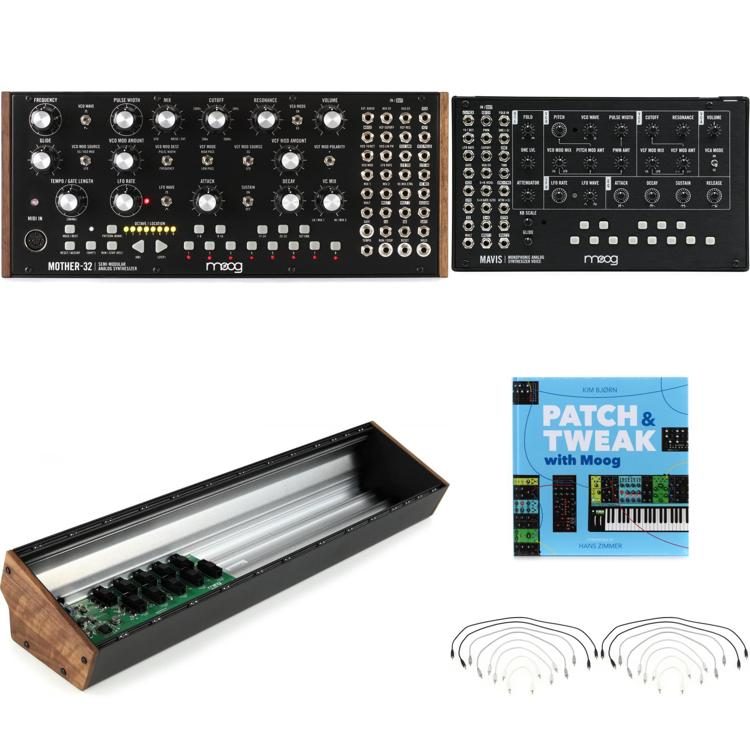 Moog Mother 32 And Mavis Semi Modular Eurorack Analog Synthesizer Bundle Sweetwater 0078