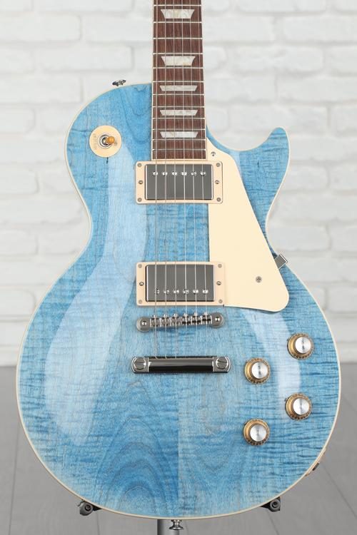 Gibson Les Paul Standard '60s Figured Top Electric Guitar - Ocean Blue ...