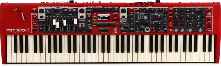 Nord Stage 3 Compact 73-Key Semi Weighted Keybed with Physical Drawbars w/Geart