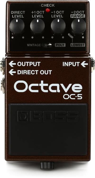 Teórico Simular derivación Boss OC-5 Polyphonic Guitar/Bass Octave Pedal | Sweetwater