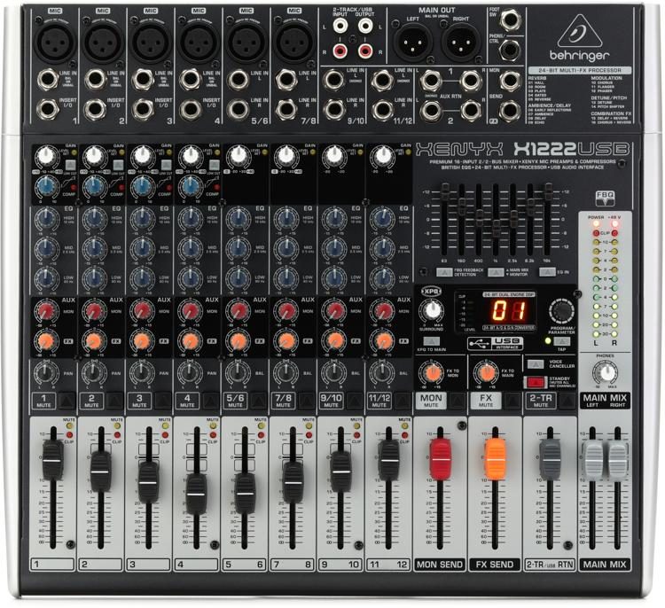 Behringer xenyx x1222usb mixer review