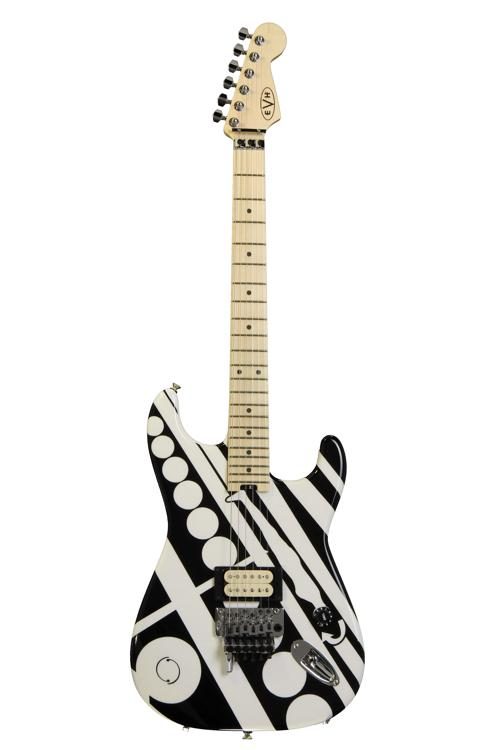 evh striped series circles guitar