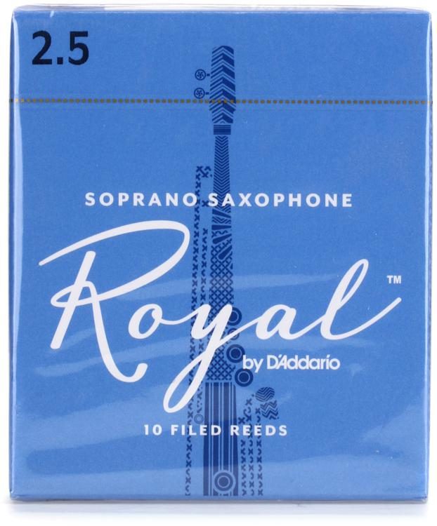 Royal by DAddario RIB1025 Soprano Sax Reeds Strength 2.5 10-pack 