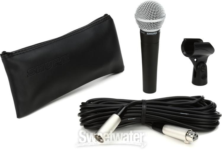 Toepassen Helemaal droog wasserette Shure SM58 Cardioid Dynamic Vocal Microphone & XLR Cable | Sweetwater