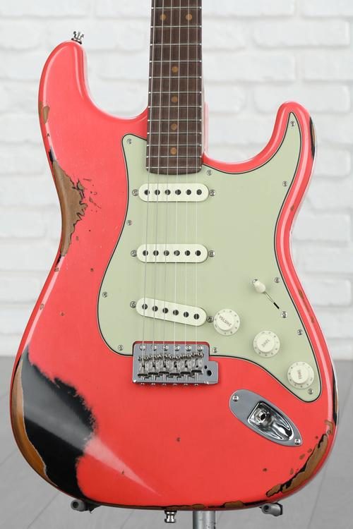 Fender Custom Shop GT11 Heavy Relic Stratocaster - Fiesta Red/Black -  Sweetwater Exclusive