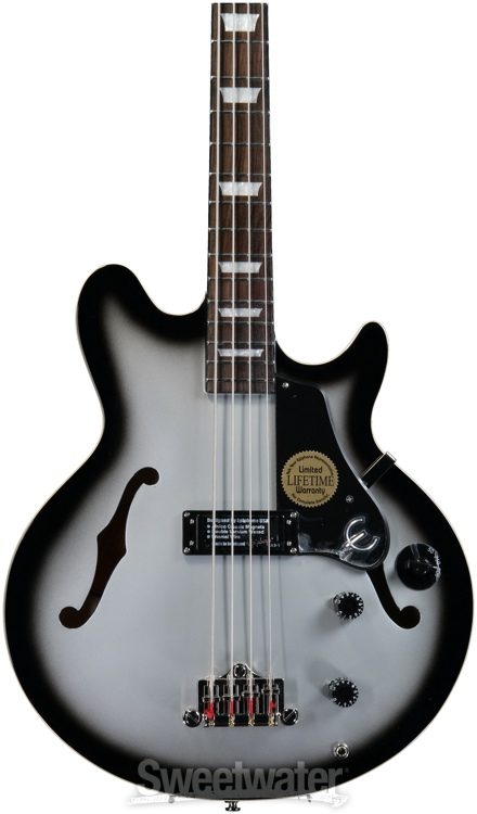 epiphone jack casady bass silverburst