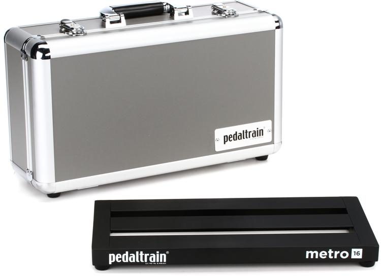 Pedaltrain Metro 16 16-inch x 8-inch Pedalboard with Hard Case | Sweetwater