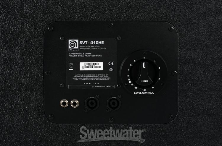 Ampeg Svt 410he 4x10 500 Watt Bass Cabinet Sweetwater
