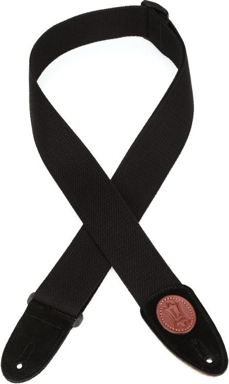 Levy's MSSC8 Cotton Guitar Strap - Black | Sweetwater