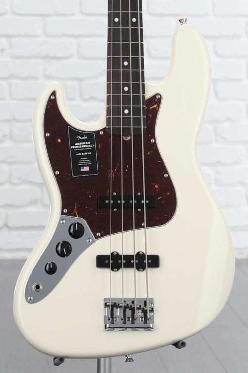 Fender American Professional II Jazz Bass Left-handed - Olympic White with  Rosewood Fingerboard