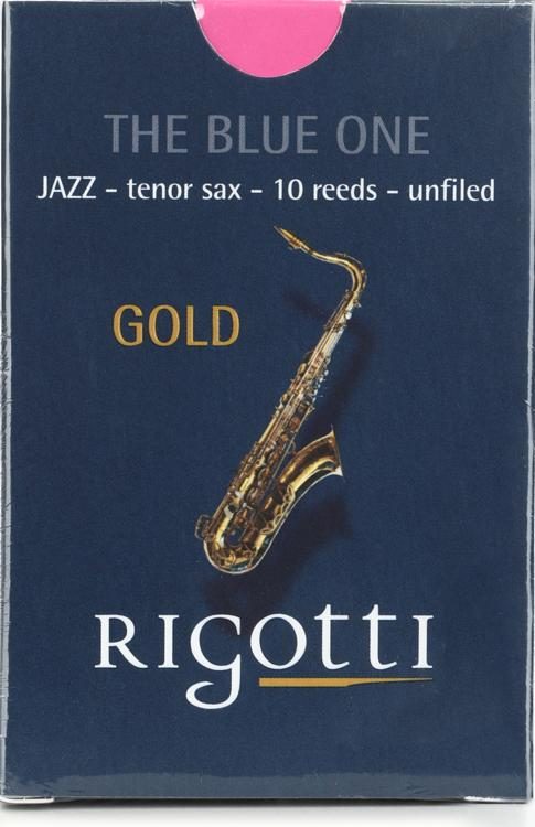 Rigotti RG.JST Gold Jazz Tenor Saxophone Reeds - 2.5 Strong (10-pack ...
