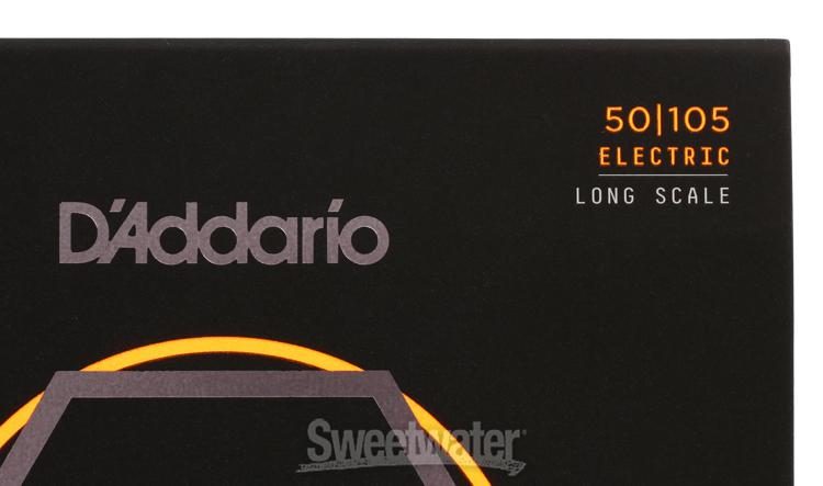 Long Scale D/'Addario NYXL50105 Nickel Wound Bass Guitar Strings Medium 50-105