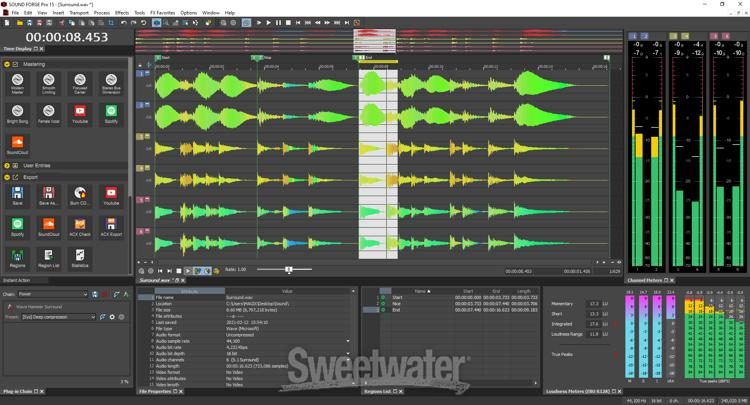 sound forge pro mac 2.5 quits when saving