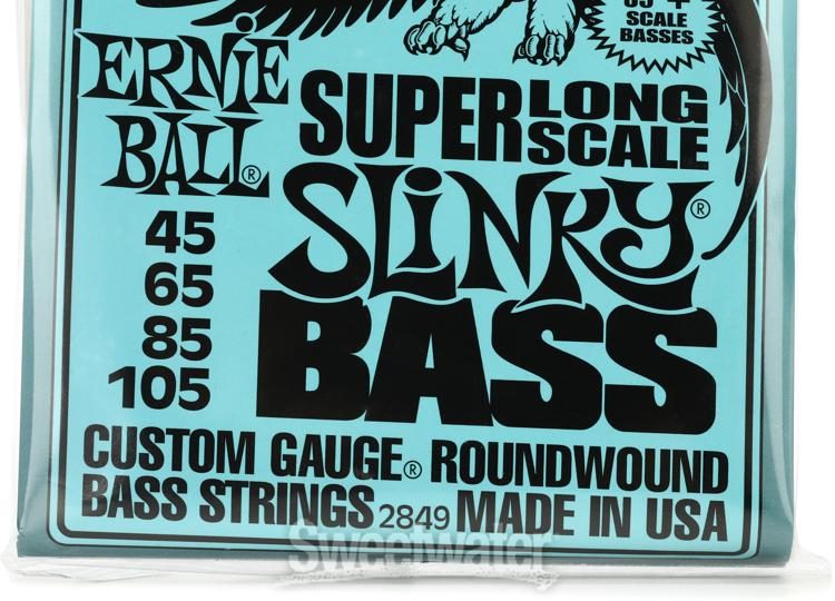 Ernie Ball Ernie Ball 2835 4-String Nickel 40-95 Long Scale Bass Strings 40-95 Extra Slinky 749699128359 