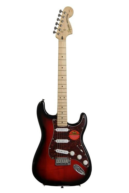 fender squier standard stratocaster maple electric guitar