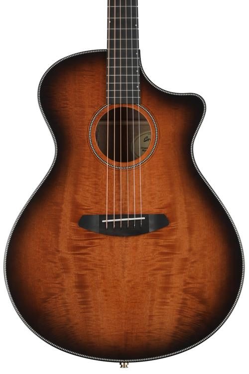 Breedlove Acoustic Guitar Oregon - Breedlove Oregon Concerto Ce Acoustic Electric Guitar Bourbon Myrtlewood Sweetwater