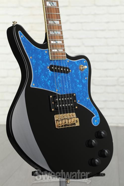 Blue guitar black pickguard Clearance