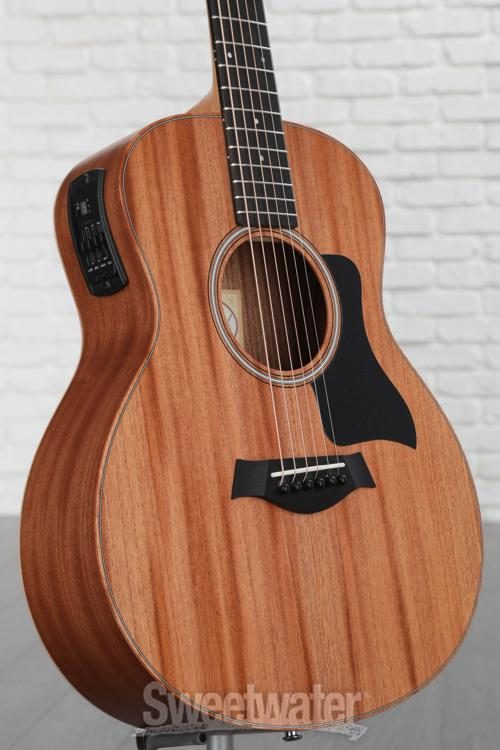 Taylor GS Mini-e Mahogany Acoustic-electric Guitar - Natural with Black  Pickguard