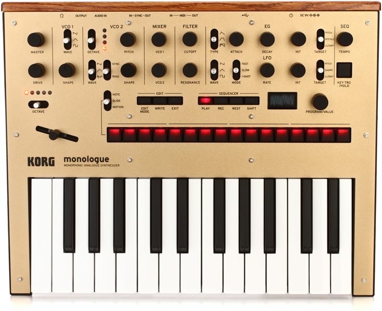 Korg monologue Analog Synthesizer - Gold