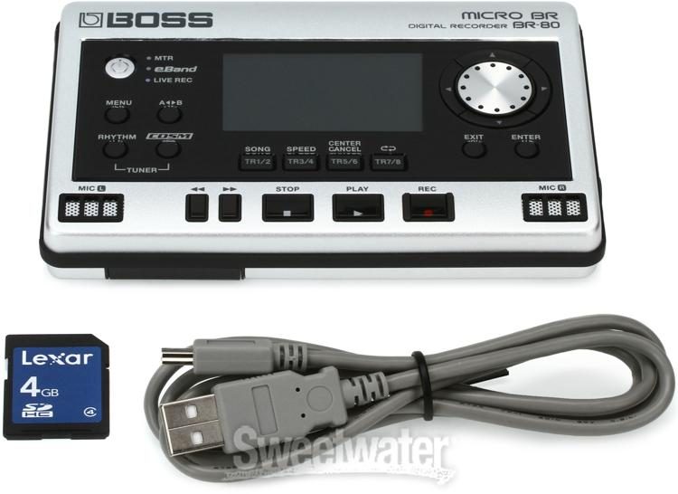 Boss MICRO BR BR-80 8-channel Digital Recorder | Sweetwater