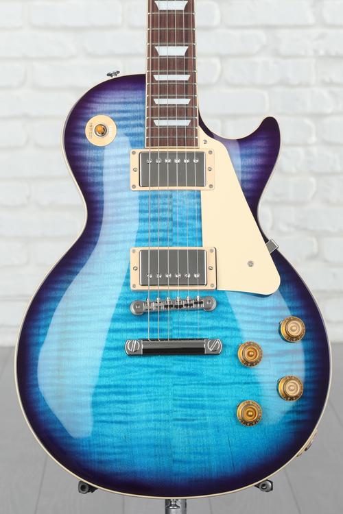 Gibson Les Paul Standard '50s Figured Top Electric Guitar - Blueberry ...