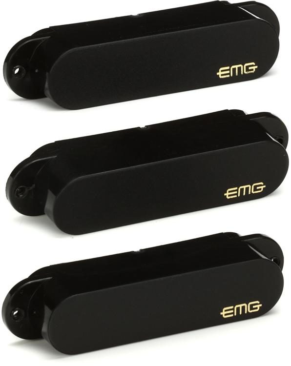 EMG SA Active Alnico Strat Single Coil 3-piece Pickup Set - Black