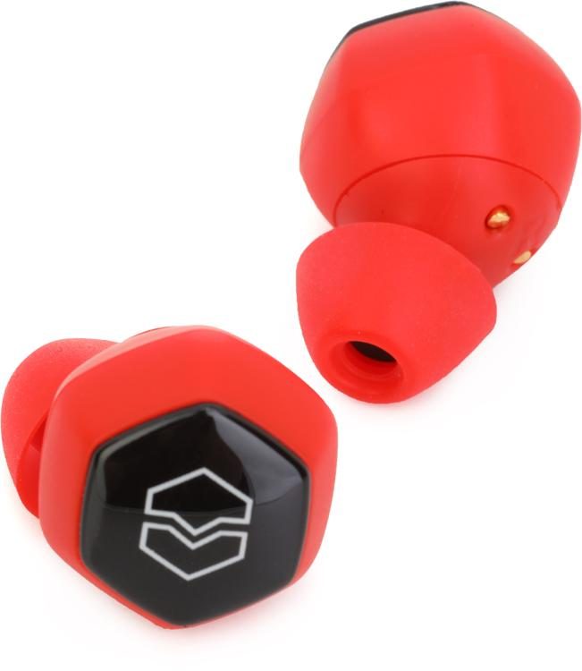 V-Moda Hexamove Lite Wireless Earbuds - Red