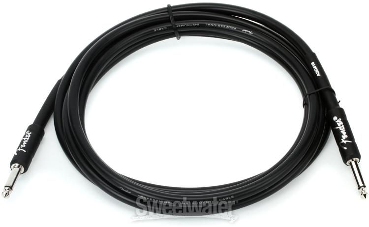 Black 10-Feet Straight Instrument Cable 