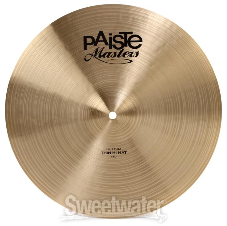 Paiste Masters Thin Cymbal Set - 15/18/20/22 inch - with Free 18