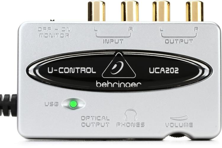 behringer uca202 audio interface krk speakers