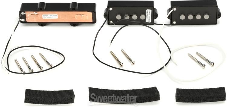 Seymour Duncan Quarter Pound P-J Bass Set - Black