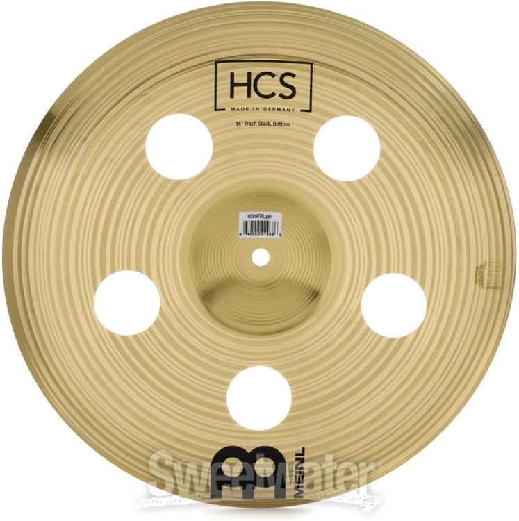 Made In Germany HCS Traditional Finish Bronze for Drum Set 2-YEAR WARRANTY HCSB14TRC Meinl Cymbals 14” Trash Crash with Holes 