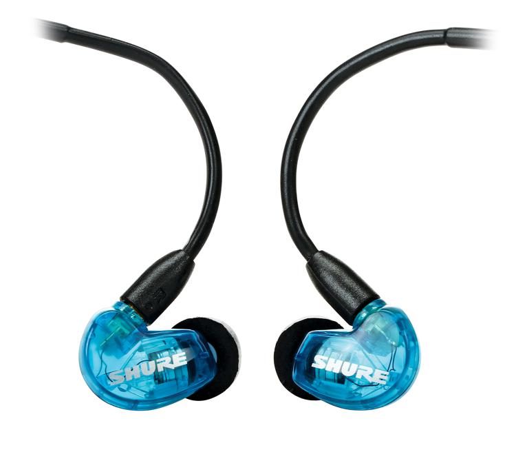 Shure SE215 Sound Isolating Earphones Blue Sweetwater