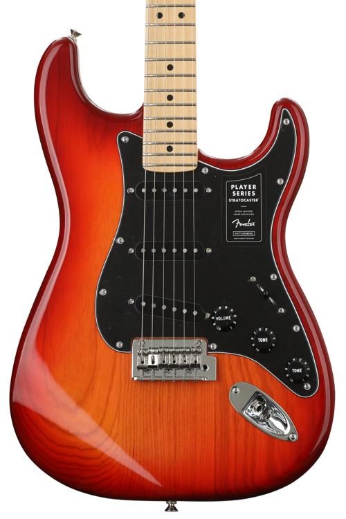 Fender Player Stratocaster - Aged Cherry Burst with Maple Fingerboard ...