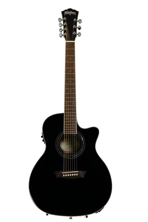 washburn 7 string acoustic guitar