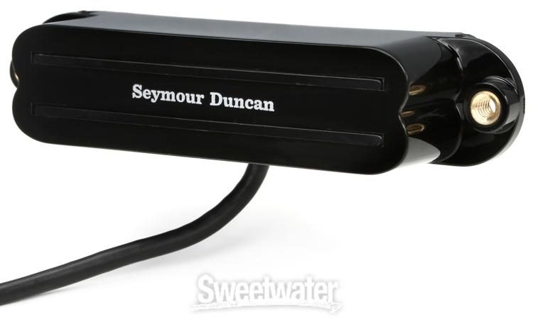 Seymour Duncan SHR-1n Hot Rails Neck Strat Single Coil Sized Humbucker  Pickup - Black