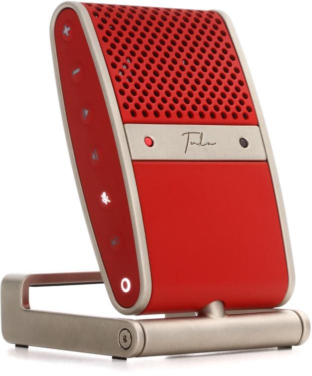Tula Portable USB-C Microphone with Built-in Recorder Red Sweetwater