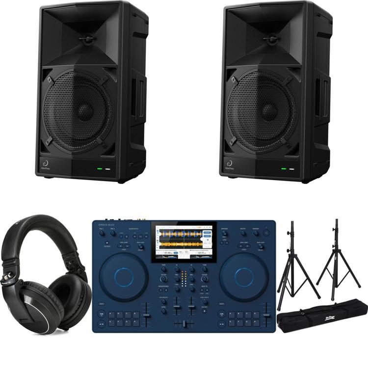 Alphatheta Omnis Duo 2-deck Portable Dj System And Wave Eight Speaker 