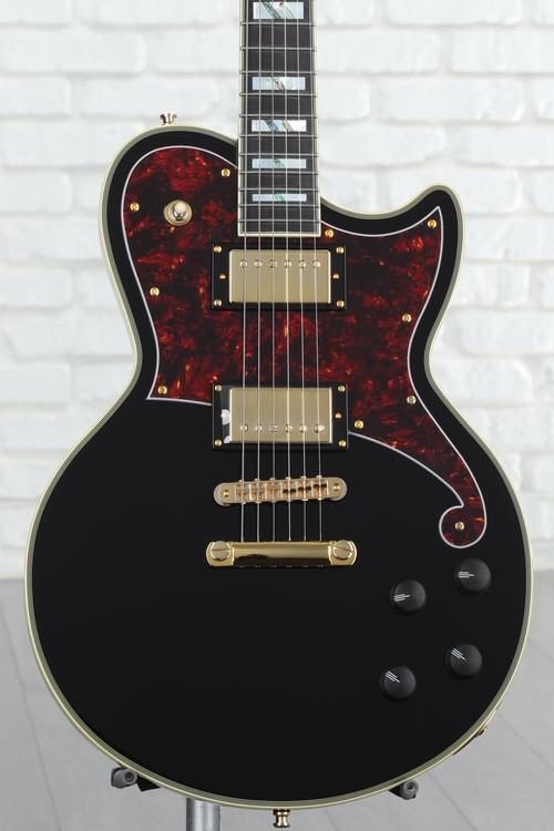 D'angelico Deluxe Atlantic Electric Guitar - Solid Black 