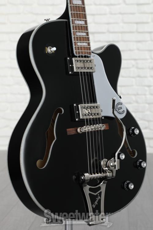 Epiphone Emperor Swingster Hollowbody Black Aged Gloss Sweetwater