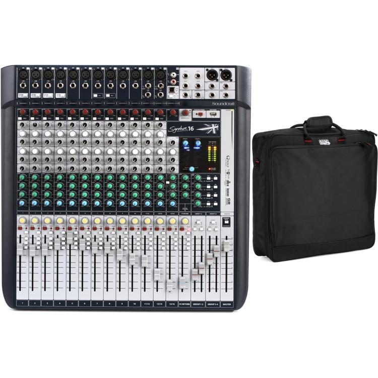 Soundcraft Signature 16 Mixer and Bag Bundle