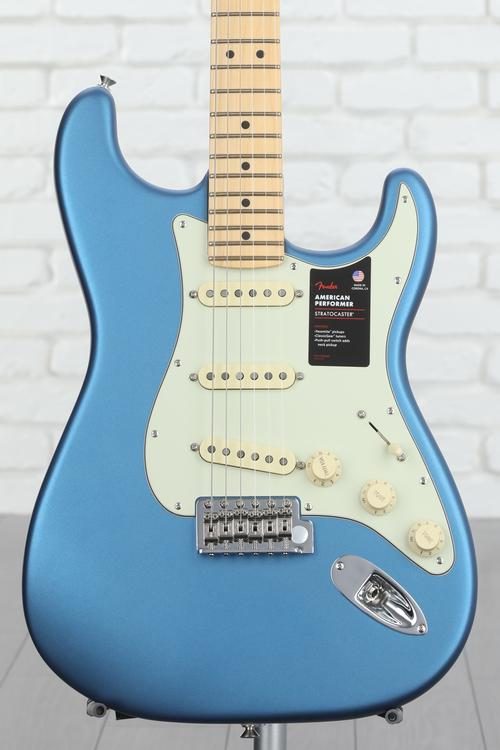 Fender American Performer Stratocaster - Satin Lake Placid Blue