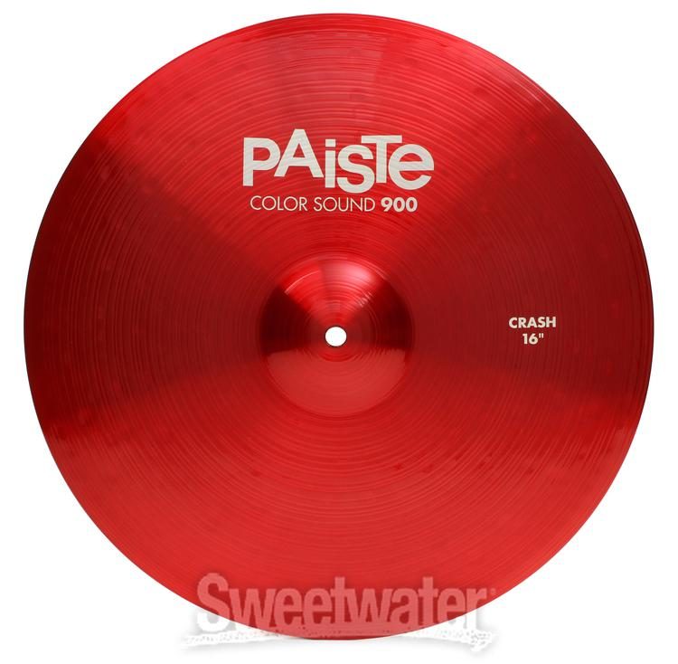 Paiste 16 inch Color Sound 900 Red Crash Cymbal | Sweetwater